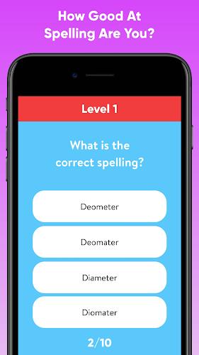 Spelling Test Quiz Captura de tela 0