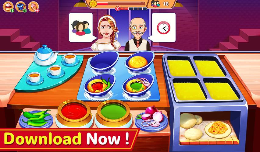 Indian Cooking Madness Games स्क्रीनशॉट 1