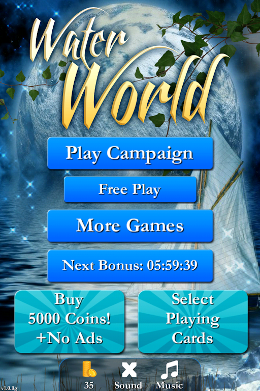 Pyramid Solitaire Water World Captura de pantalla 0