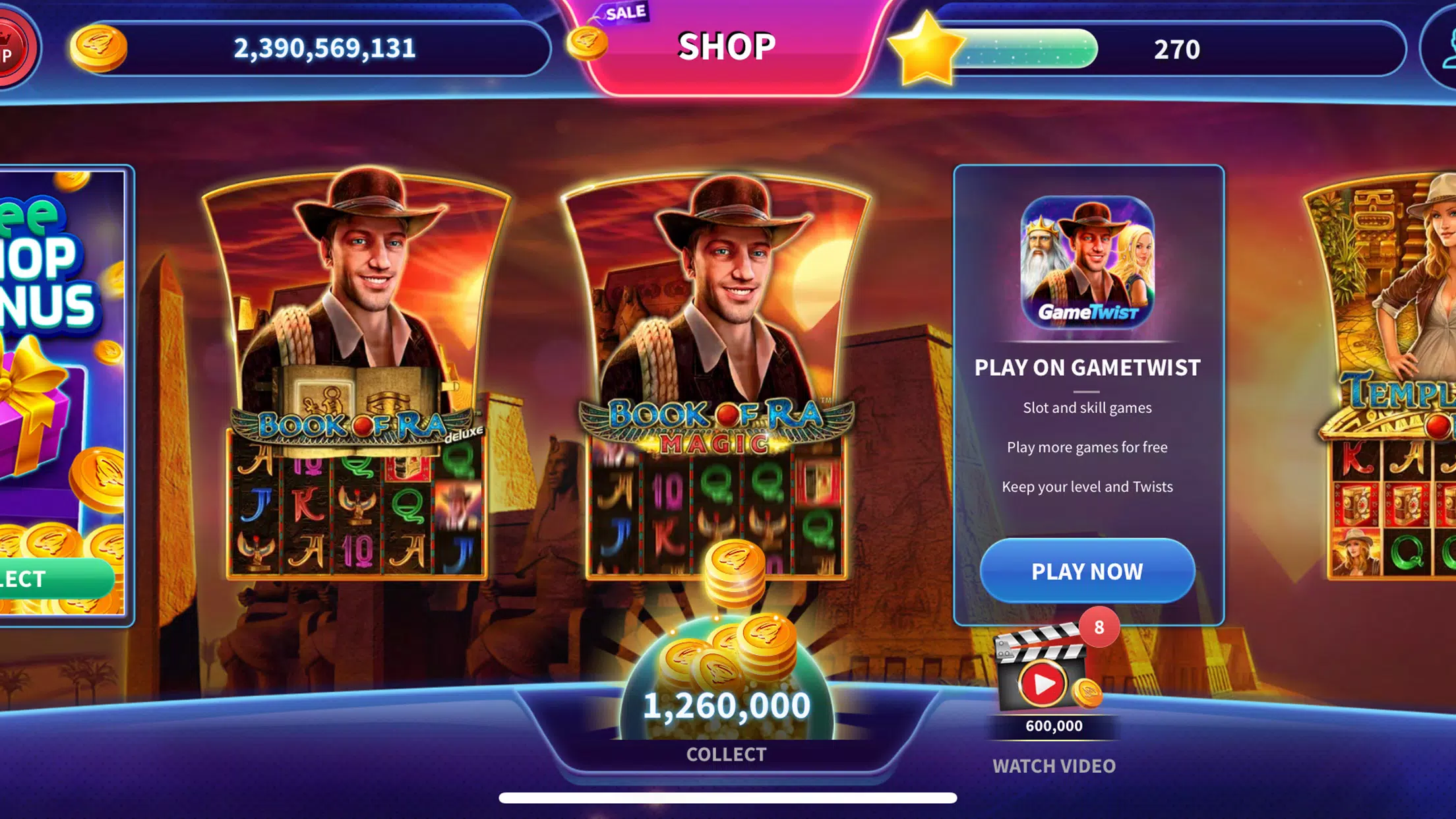 Book of Ra™ Deluxe Slot Screenshot 1