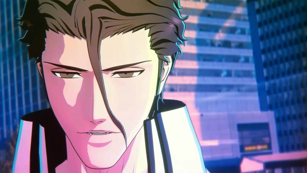 Kyle Hebert als Sosuke Aizen in Bleichmittel: Wiedergeburt der Seelen