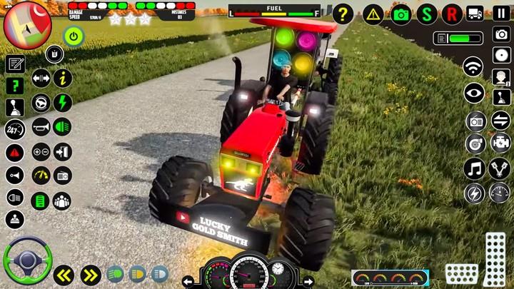 Real Farm Indian Tractor Game Captura de pantalla 1