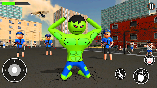 Incredible Monster: Superhero Prison Escape Games Captura de pantalla 1