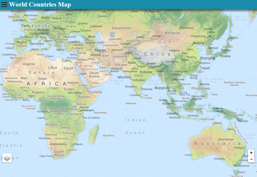 World Countries Map स्क्रीनशॉट 3