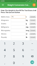 Weight Converter Captura de tela 0