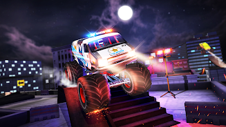 Mega Truck Rooftop Stunt Games Captura de pantalla 3