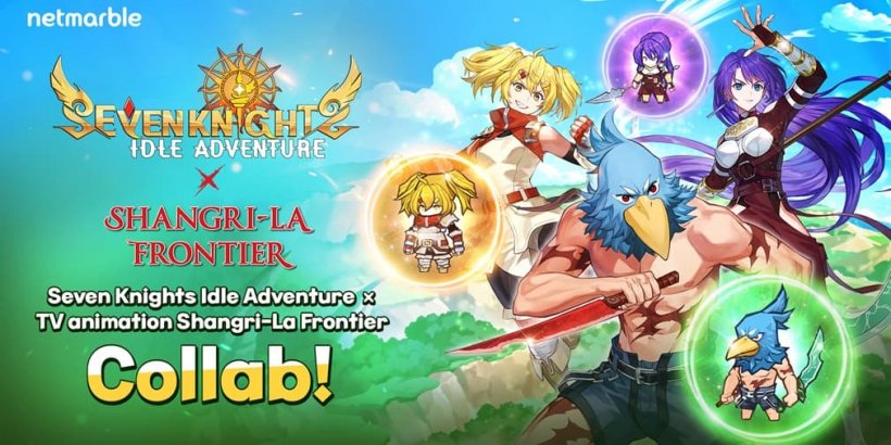 Shangri-La Frontier Anime과 Seven Knights Idle Adventure 파트너