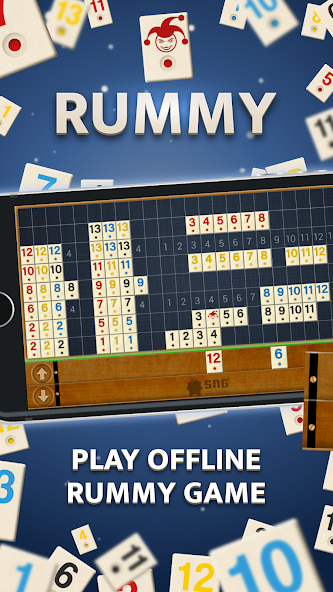 Rummy - Offline Board Game Mod Captura de tela 0