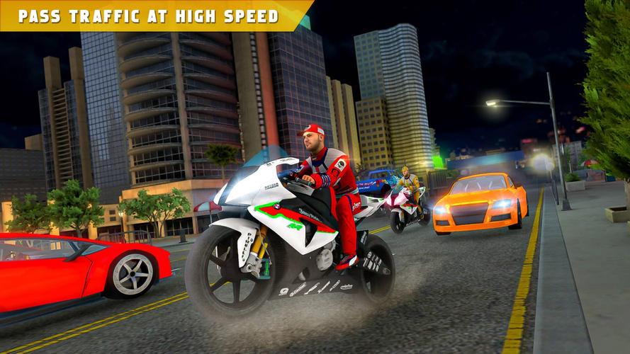 Highway Traffic Bike Race Moto Tangkapan skrin 2