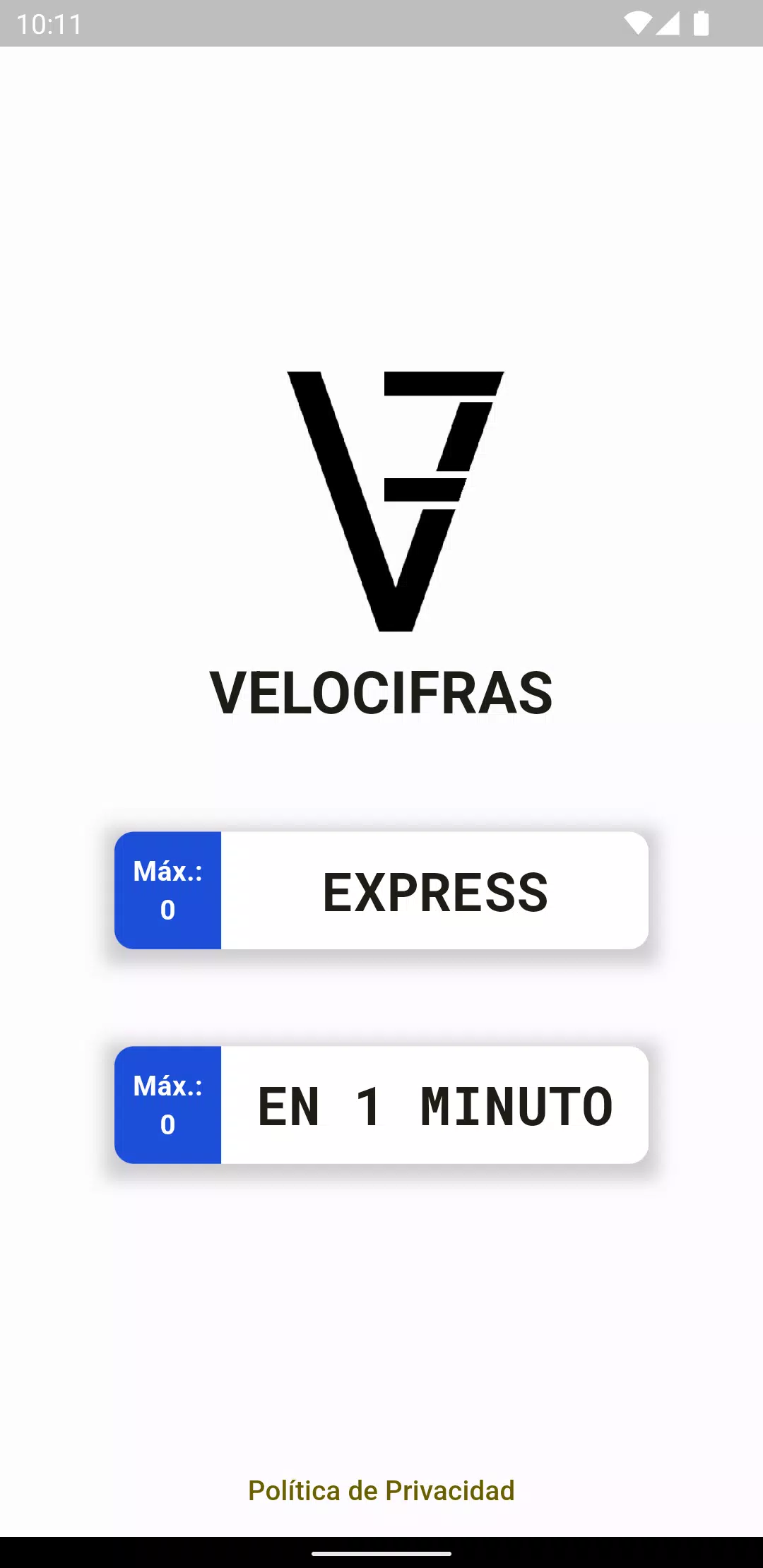 Velocifras - Juego Matrículas Captura de pantalla 0