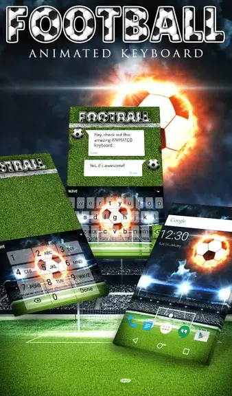 Football Keyboard & Wallpaper Captura de pantalla 0