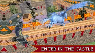 Flying Unicorn Horse Game ภาพหน้าจอ 1