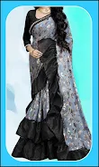 Women Fashion Ruffle Sarees Captura de pantalla 3