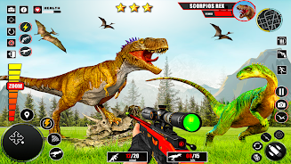 Real Dinosaur Hunter Gun Games ภาพหน้าจอ 0