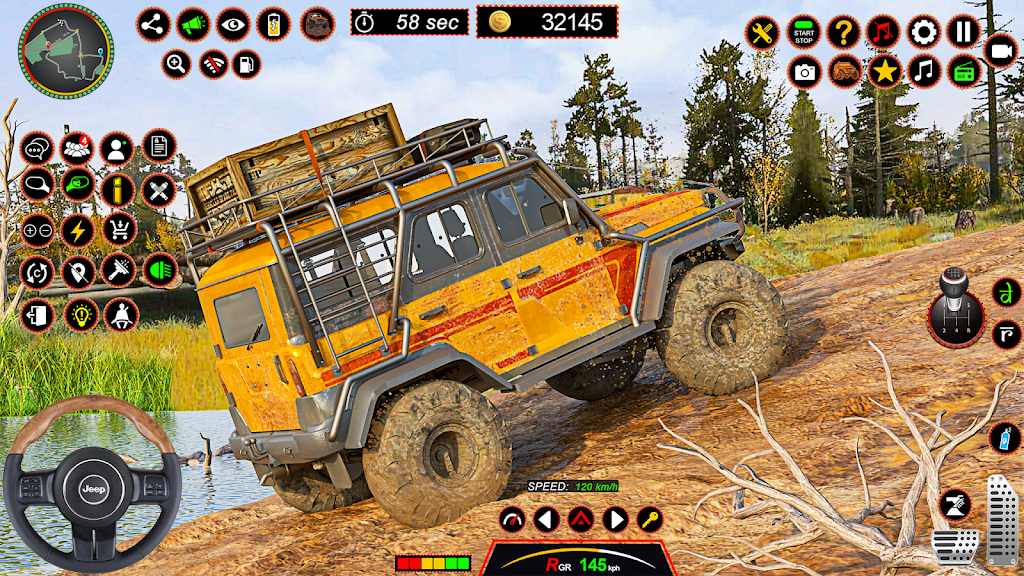 4x4 Jeep Driving Offroad Games 스크린샷 0