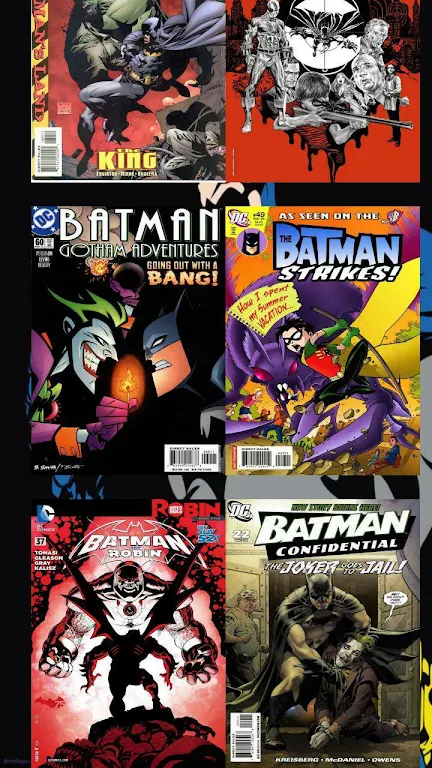 Comics Batman ဖန်သားပြင်ဓာတ်ပုံ 1