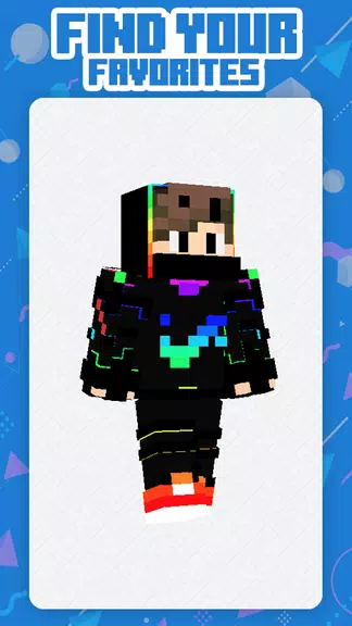 Neon Squad Skin Minecraft Zrzut ekranu 2