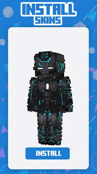 Neon Squad Skin Minecraft Zrzut ekranu 3