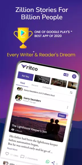 Writco – Reading & Writing App स्क्रीनशॉट 0