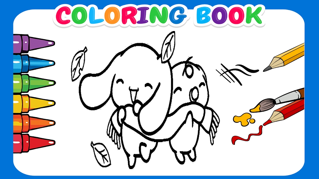 Cute Cinnamoroll coloring book ภาพหน้าจอ 3