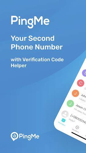 PingMe Second Phone Number App Tangkapan skrin 0