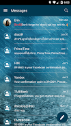 SMS Messages Bubble Rain Theme Schermafbeelding 2