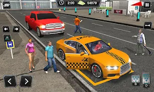 Taxi Driver Cab Car Driving 3D Скриншот 3