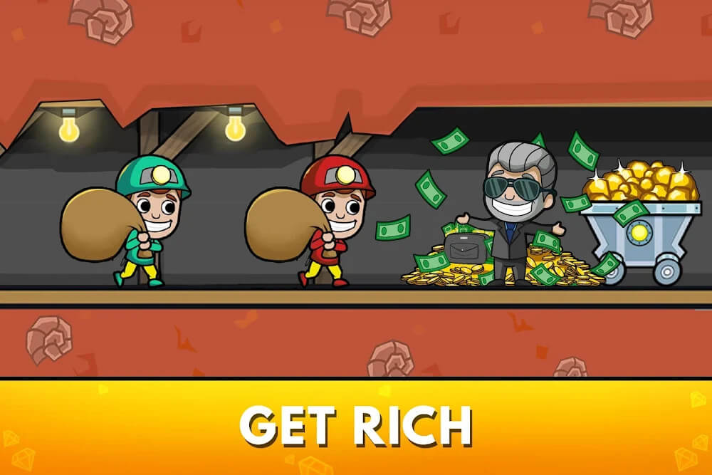 Idle Miner Tycoon Mod Tangkapan skrin 0