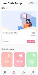 Low carb recipes diet app Capture d'écran 2