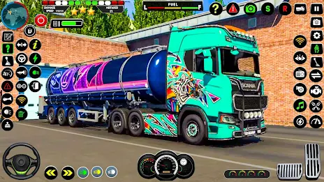 US Oil Tanker Truck Drive Sim स्क्रीनशॉट 0