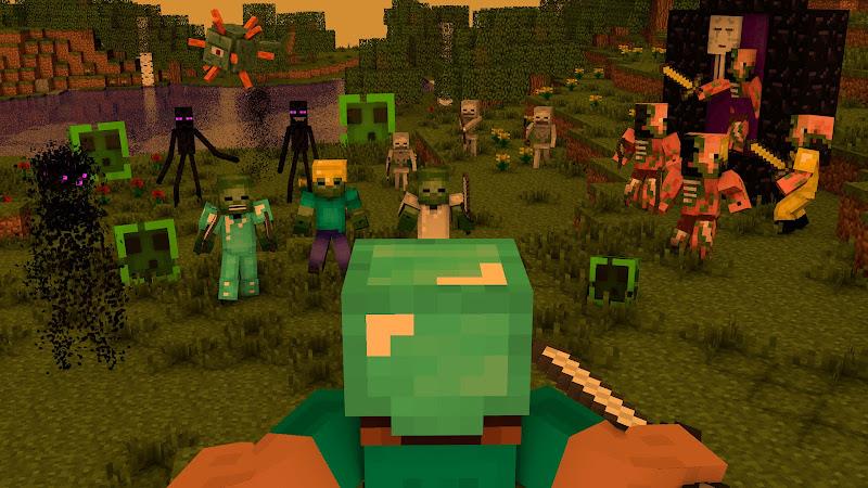 Minecraft: Zombie and Mutant ภาพหน้าจอ 0