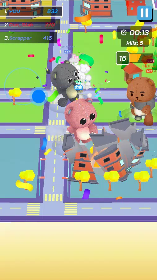 Crazy Monster City Captura de pantalla 1
