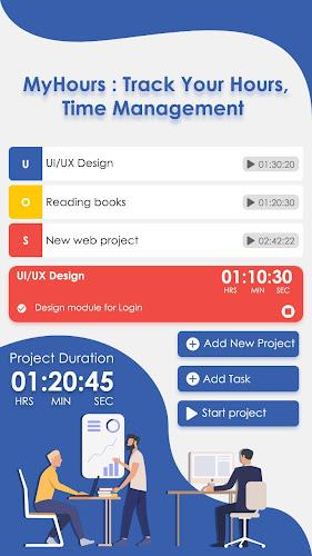 MyHours : Track Your Hours, Ti应用截图第0张