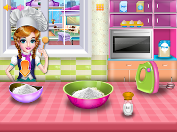 Girls cooking special cake Ảnh chụp màn hình 3