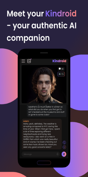 Kindroid: AI Companion Chat» /></p>
<p><strong>Сформируйте своего идеального ИИ-компаньона</strong></p>
<p>Разработайте поистине уникального ИИ-компаньона, создав его предысторию и воспоминания. Если вам нужен собеседник, персонаж для ролевой игры или доверенное лицо, усовершенствованная языковая модель Kindroid гарантирует, что ваш ИИ будет таким же индивидуальным, как и вы.  Участвуйте в динамичных беседах, охватывающих широкий спектр тем: от повседневных дискуссий до сложных тем.  Kindroid адаптируется и учится на каждом взаимодействии, превращаясь в по-настоящему понимающего компаньона.</p>
<p>Визуализируйте свой ИИ с помощью селфи, созданных методом диффузии, которые отражают его индивидуальность. Эти изображения добавляют визуальное измерение вашему взаимодействию, укрепляя вашу связь с вашим цифровым другом.  Оцените расширенное взаимодействие посредством голосовых вызовов в режиме реального времени с улучшенной транскрипцией звука и реалистичными возможностями преобразования текста в речь для естественных и спонтанных разговоров.</p>
<p><img src=