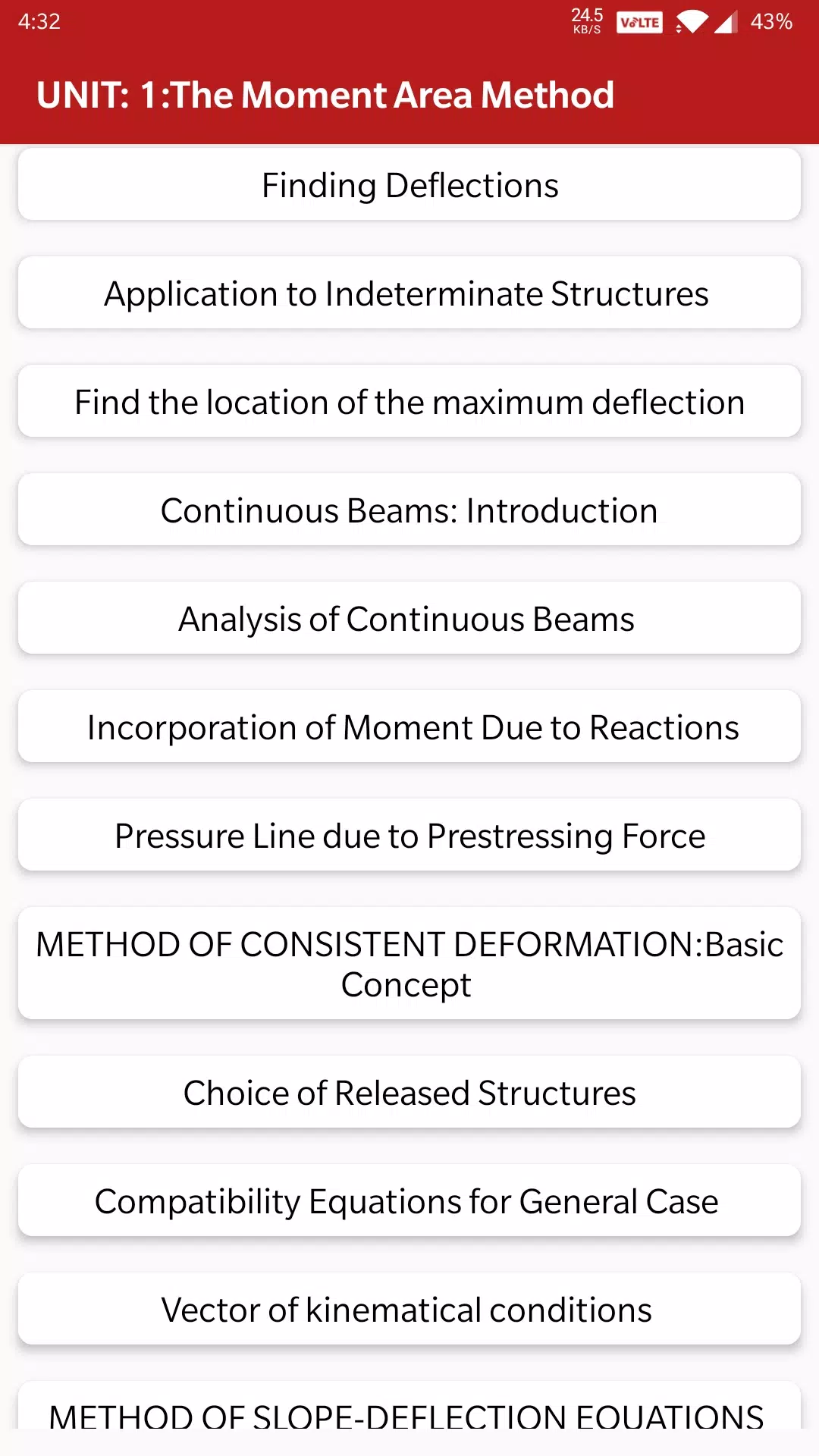 Schermata STRUCTURAL ANALYSIS - II 0