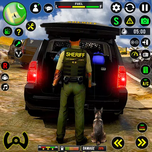 Real Police Chase Simulator 3d Tangkapan skrin 0