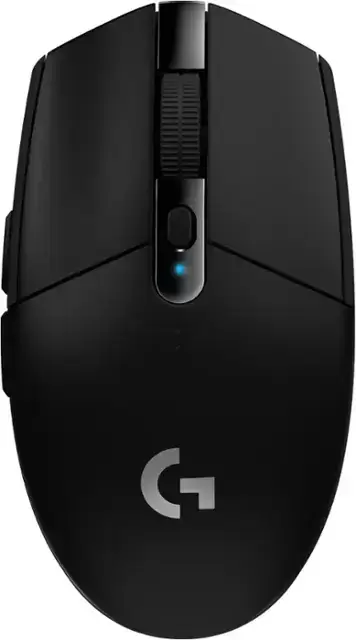 LOGITECH -G305 Lightspeed 무선 광학 6 프로그램 가능한 버튼 게임 마우스 12,000 DPI HERO 센서 - 무선 - 검은 색