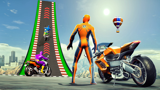 Super Hero Game - Bike Game 3D স্ক্রিনশট 2