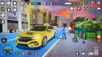 Taxi Driver Cab Car Driving 3D Tangkapan skrin 2