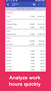 Schermata Work Log: Timesheet & Invoice 3