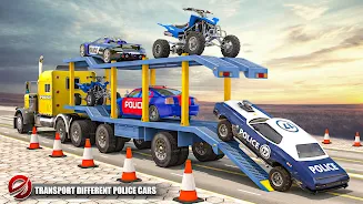 Police Transport Car Parking Скриншот 3