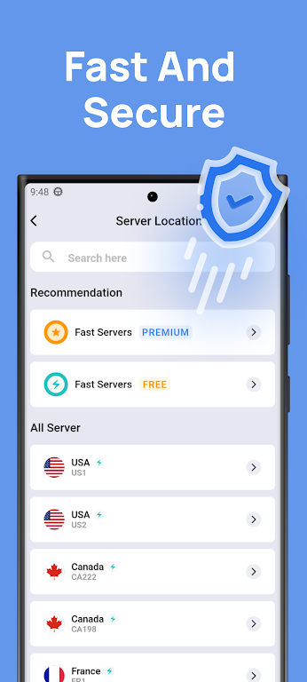 Turbo Secure VPN: Fast Proxy Ảnh chụp màn hình 2