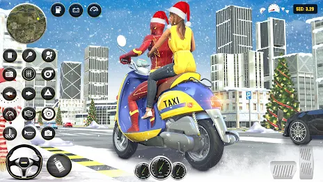 Superhero Bike Taxi Bike Games Ekran Görüntüsü 1