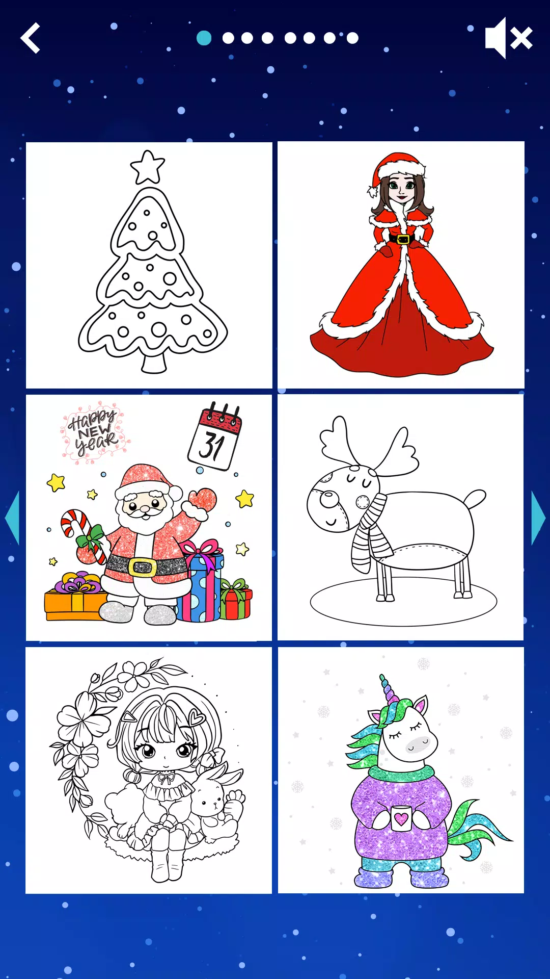 Schermata Christmas kids coloring 2