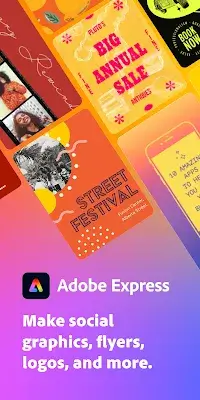 Adobe Express: Graphic Design Schermafbeelding 0