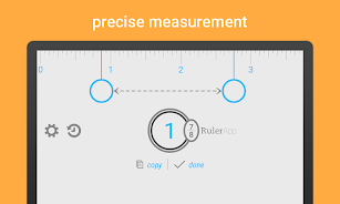 Ruler App: Measure centimeters ဖန်သားပြင်ဓာတ်ပုံ 1