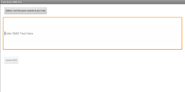 Schermata Fast Bulk SMS Pro 1