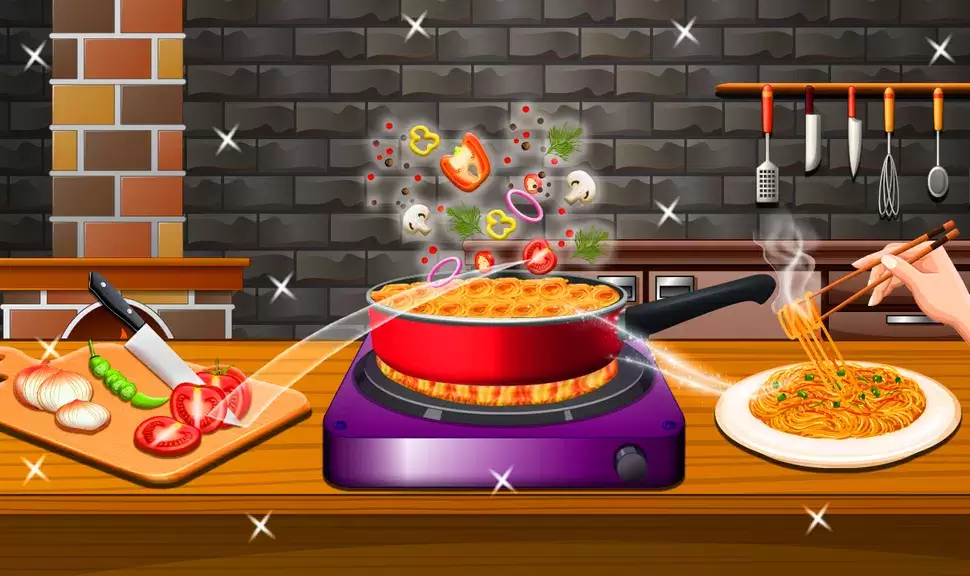 Crispy Noodles Cooking Game Capture d'écran 1