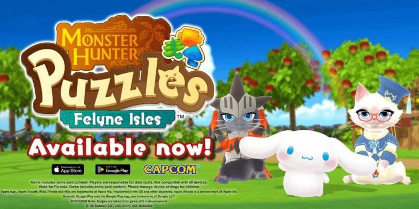 «Cinnamoroll присоединяется к головоломкам Monster Hunter: Felyne Isles в сотрудничестве Санрио»